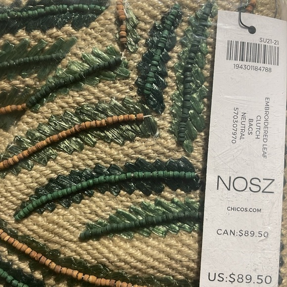 CHICO’S. Summer Straw clutch/ shoulder bag w coordinated adjustable sun visor. - Picture 3 of 10